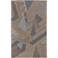 thumbnail image 1 of HomeRoots  5 x 8 ft. Tan Brown & Blue Wool Geometric Hand Tufted Handmade Rectangle Area Rug - Tan Brown and Blue - 5 x 8 ft., 1 of 1