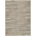 thumbnail image 1 of HomeRoots 593307 5 x 8 ft. Taupe, Gray & Ivory Striped Washable Indoor & Outdoor Rectangle Area Rug, 1 of 1