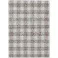 thumbnail image 1 of HomeRoots 595446 5 x 8 ft. Taupe & Gray Plaid Washable Indoor & Outdoor Rectangle Area Rug, 1 of 1