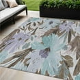 thumbnail image 1 of HomeRoots 610999 5 x 8 ft. Taupe & Lilac Floral Washable Indoor & Outdoor Rectangle Area Rug, 1 of 1