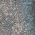 thumbnail image 1 of 5'X8' Silver Blue Machine Woven Abstract Smudge Indoor Area Rug, 1 of 2