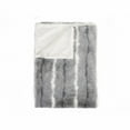 thumbnail image 1 of Black Gray And White Woven Acrylic Striped Plush Throw, 1 of 3