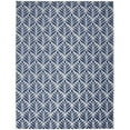 thumbnail image 1 of HomeRoots 505665 6 x 9 ft. Blue Floral Stain Resistant Non Skid Rectangle Area Rug, 1 of 5