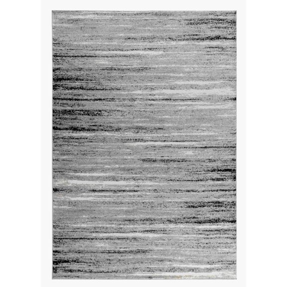 HomeRoots 506624 7 x 10 ft. Gray Abstract Rectangle Area Rug
