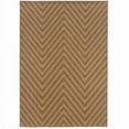 thumbnail image 1 of HomeRoots 506877 2 x 4 ft. Tan Geometric Stain Resistant Indoor & Outdoor Rectangle Area Rug, 1 of 5