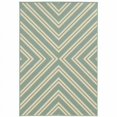 thumbnail image 1 of HomeRoots 507284 8 x 11 ft. Blue Geometric Stain Resistant Indoor & Outdoor Rectangle Area Rug, 1 of 5