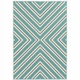 thumbnail image 1 of HomeRoots 507299 4 x 6 ft. Blue Geometric Stain Resistant Indoor & Outdoor Rectangle Area Rug, 1 of 5