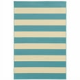 thumbnail image 1 of HomeRoots 507345 5 x 8 ft. Blue Geometric Stain Resistant Indoor & Outdoor Rectangle Area Rug, 1 of 5