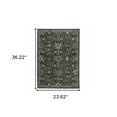 thumbnail image 1 of HomeRoots 507997 2 x 3 ft. Oriental Power Loom Stain Resistant Area Rug with Fringe, Multi Color, 1 of 5