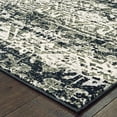 thumbnail image 1 of HomeRoots 508351 4 x 6 ft. Gray & Ivory Geometric Power Loom Stain Resistant Rectangle Area Rug, 1 of 5