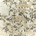 thumbnail image 1 of HomeRoots 508377 6 x 9 ft. Gray & Gold Abstract Power Loom Stain Resistant Rectangle Area Rug, 1 of 7