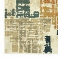 thumbnail image 1 of HomeRoots 508792 8 x 10 ft. Beige Terracotta Green Navy & Gray Abstract Power Loom Stain Resistant Rectangle Area Rug, 1 of 5
