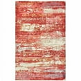 thumbnail image 1 of HomeRoots 508878 6 x 9 ft. Pink & Red Abstract Hand Loomed Stain Resistant Rectangle Area Rug, 1 of 5