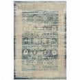 thumbnail image 1 of HomeRoots 509651 5 x 8 ft. Ivory & Blue Oriental Power Loom Stain Resistant Rectangle Area Rug, 1 of 5