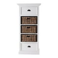 thumbnail image 1 of HomeRoots  51.97 x 23.82 x 18.11 in. Classic White Storage Cabinet with Basket Set, 1 of 1