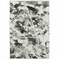 thumbnail image 1 of HomeRoots 510556 2 x 3 ft. Charcoal & White Abstract Power Loom Stain Resistant Rectangle Area Rug, 1 of 5