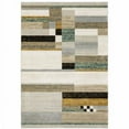 thumbnail image 1 of HomeRoots 510837 9 x 12 ft. Multi Color Geometric Power Loom Area Rug, 1 of 8