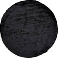 thumbnail image 1 of HomeRoots 510953 10 ft. Black Shag Hand Tufted Handmade Round Area Rug, 1 of 5