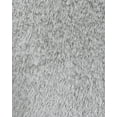 thumbnail image 1 of HomeRoots 510994 8 ft. Gray & Silver Shag Hand Tufted Handmade Round Area Rug, 1 of 4