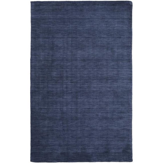 HomeRoots 511053 10 x 13 ft. Blue Wool Hand Woven Stain Resistant Rectangle Area Rug