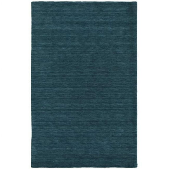 HomeRoots 511092 8 x 11 ft. Blue & Green Wool Hand Woven Stain Resistant Rectangle Area Rug