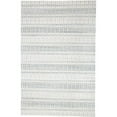 thumbnail image 1 of HomeRoots 511453 9 x 13 ft. Ivory & Blue Striped Hand Woven Rectangle Area Rug, 1 of 5