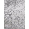 thumbnail image 1 of HomeRoots 511534 9 x 12 ft. Silver Gray & White Abstract Rectangle Area Rug, 1 of 5