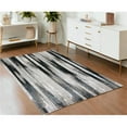 thumbnail image 1 of HomeRoots 511554 4 x 6 ft. Black Silver & Gray Abstract Power Loomed Rectangle Area Rug, 1 of 1
