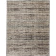 thumbnail image 1 of HomeRoots 512488 7 x 10 ft. Ivory Gray & Black Abstract Distressed Rectangle Area Rug with Fringe, 1 of 5