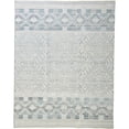 thumbnail image 1 of HomeRoots 512579 12 x 15 ft. Ivory Blue & Gray Geometric Hand Knotted Rectangle Area Rug, 1 of 5
