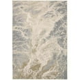 thumbnail image 1 of HomeRoots 512915 12 x 15 ft. Ivory Silver & Gold Abstract Stain Resistant Rectangle Area Rug, 1 of 5
