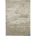 thumbnail image 1 of HomeRoots 512923 10 x 13 ft. Ivory Gold & Gray Abstract Stain Resistant Rectangle Area Rug, 1 of 8