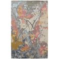 thumbnail image 1 of HomeRoots 513393 10 x 14 ft. Blue Pink & Gray Wool Floral Hand Tufted Handmade Rectangle Area Rug, 1 of 5