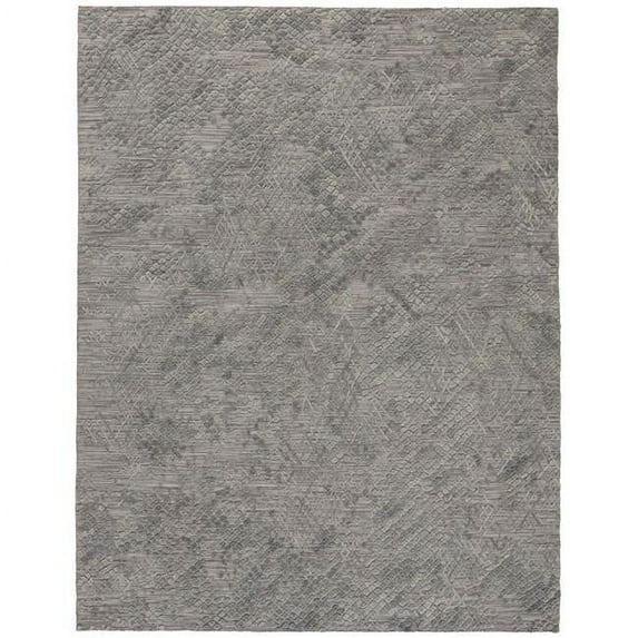 HomeRoots 513562 4 x 6 ft. Gray Abstract Hand Woven Rectangle Area Rug