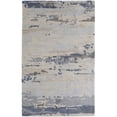 thumbnail image 1 of HomeRoots 513645 9 x 12 ft. Blue Gray & Ivory Wool Abstract Hand Tufted Handmade Stain Resistant Rectangle Area Rug, 1 of 5