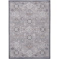 thumbnail image 1 of HomeRoots 513713 12 x 15 ft. Gray Floral Power Loom Stain Resistant Rectangle Area Rug, 1 of 5