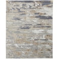 thumbnail image 1 of HomeRoots 514133 8 x 10 ft. Tan Orange & Ivory Abstract Power Loom Distressed Rectangle Area Rug, 1 of 6