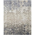 thumbnail image 1 of HomeRoots 514161 10 x 13 ft. Tan Ivory & Blue Abstract Power Loom Distressed Rectangle Area Rug, 1 of 8