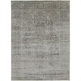 thumbnail image 1 of HomeRoots 514294 8 x 11 ft. Gray Silver & Taupe Floral Power Loom Distressed Rectangle Area Rug, 1 of 4