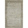 thumbnail image 1 of HomeRoots 514333 9 x 12 ft. Tan & Ivory Wool Plaid Hand Tufted Handmade Stain Resistant Rectangle Area Rug, 1 of 5