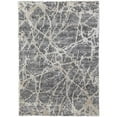 thumbnail image 1 of HomeRoots 514524 10 x 14 ft. Gray & Ivory Abstract Power Loom Stain Resistant Rectangle Area Rug, 1 of 5
