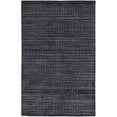 thumbnail image 1 of HomeRoots 514759 9 x 12 ft. Gray & Black Striped Hand Woven Rectangle Area Rug, 1 of 5