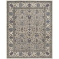 thumbnail image 1 of HomeRoots 514814 10 x 14 ft. Taupe Ivory & Blue Wool Floral Hand Tufted Handmade Stain Resistant Rectangle Area Rug, 1 of 5