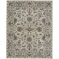 thumbnail image 1 of HomeRoots 514826 10 x 14 ft. Ivory Taupe & Blue Wool Floral Hand Tufted Handmade Stain Resistant Rectangle Area Rug, 1 of 5