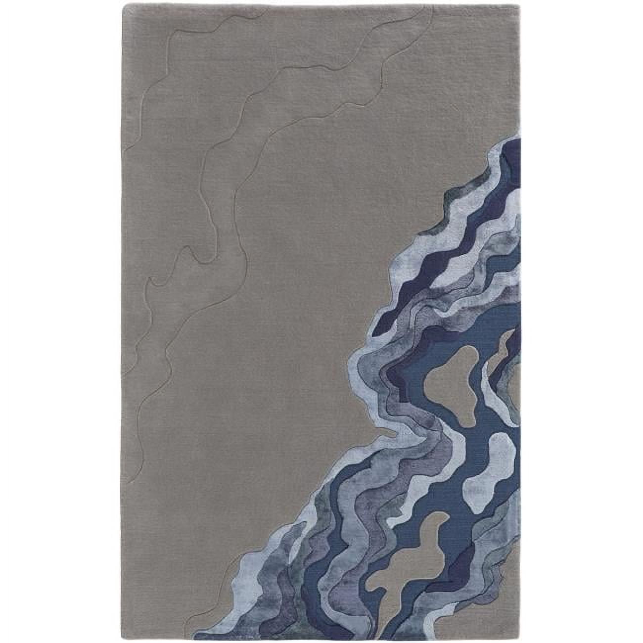 Photo inspiration: Fresh Look at Homeroots 514872 9 X 12 Ft Gray Taupe Blue Wool