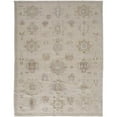 thumbnail image 1 of HomeRoots 514994 9 x 12 ft. Tan & Brown Floral Hand Knotted Stain Resistant Rectangle Area Rug, 1 of 8