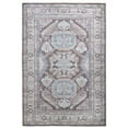 thumbnail image 1 of HomeRoots 515056 5 x 8 ft. Gray Taupe & Blue Floral Rectangle Area Rug, 1 of 8