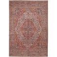 thumbnail image 1 of HomeRoots 515158 10 x 14 ft. Red Tan & Pink Floral Power Loom Rectangle Area Rug, 1 of 5