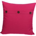 thumbnail image 1 of HomeRoots 515381 20 x 20 in. Linen Blend Zippered Pillow with Buttons, Fuchsia, 1 of 5