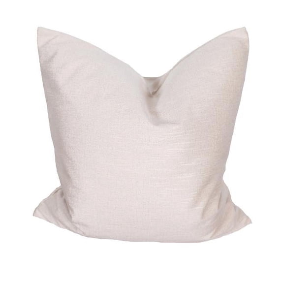 HomeRoots 515439 22 x 22 in. Beige Polyester Zippered Pillow